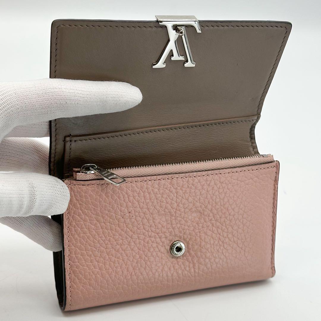 ルイヴィトン ポルトフォイユ カプシーヌ コンパクト 三つ折り トリヨン