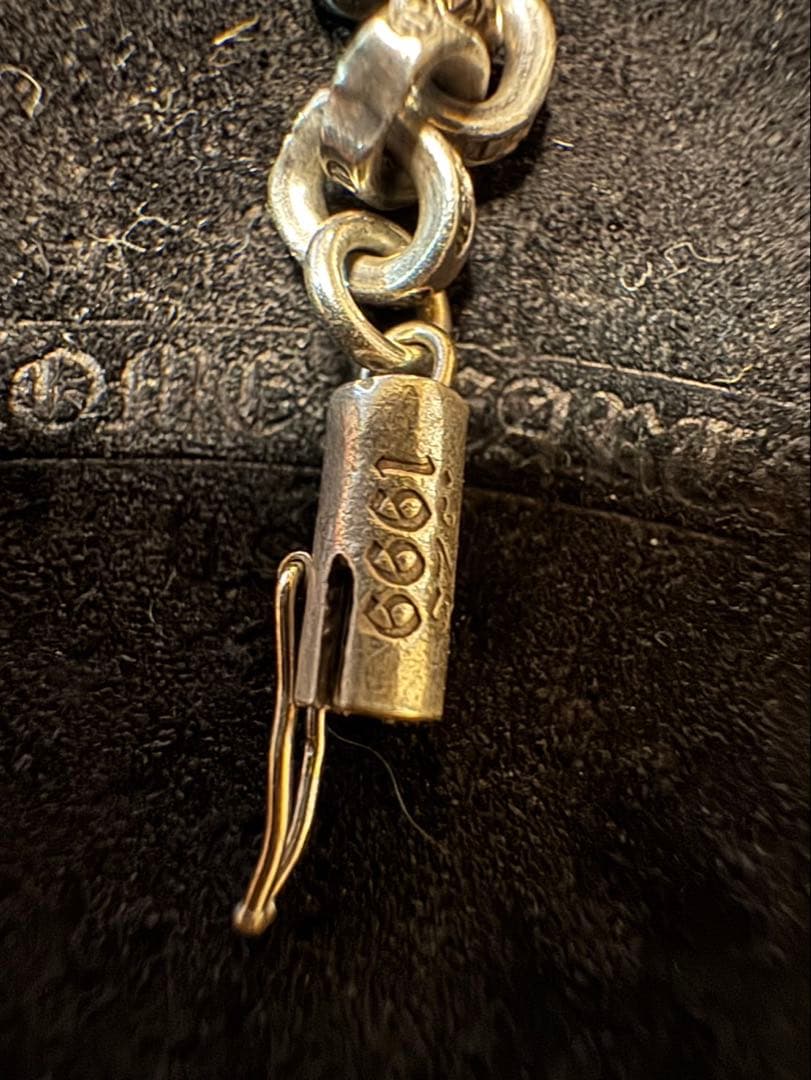 クロムハーツスモールクロスベイルwithベイルペーパーチェーン18インチ