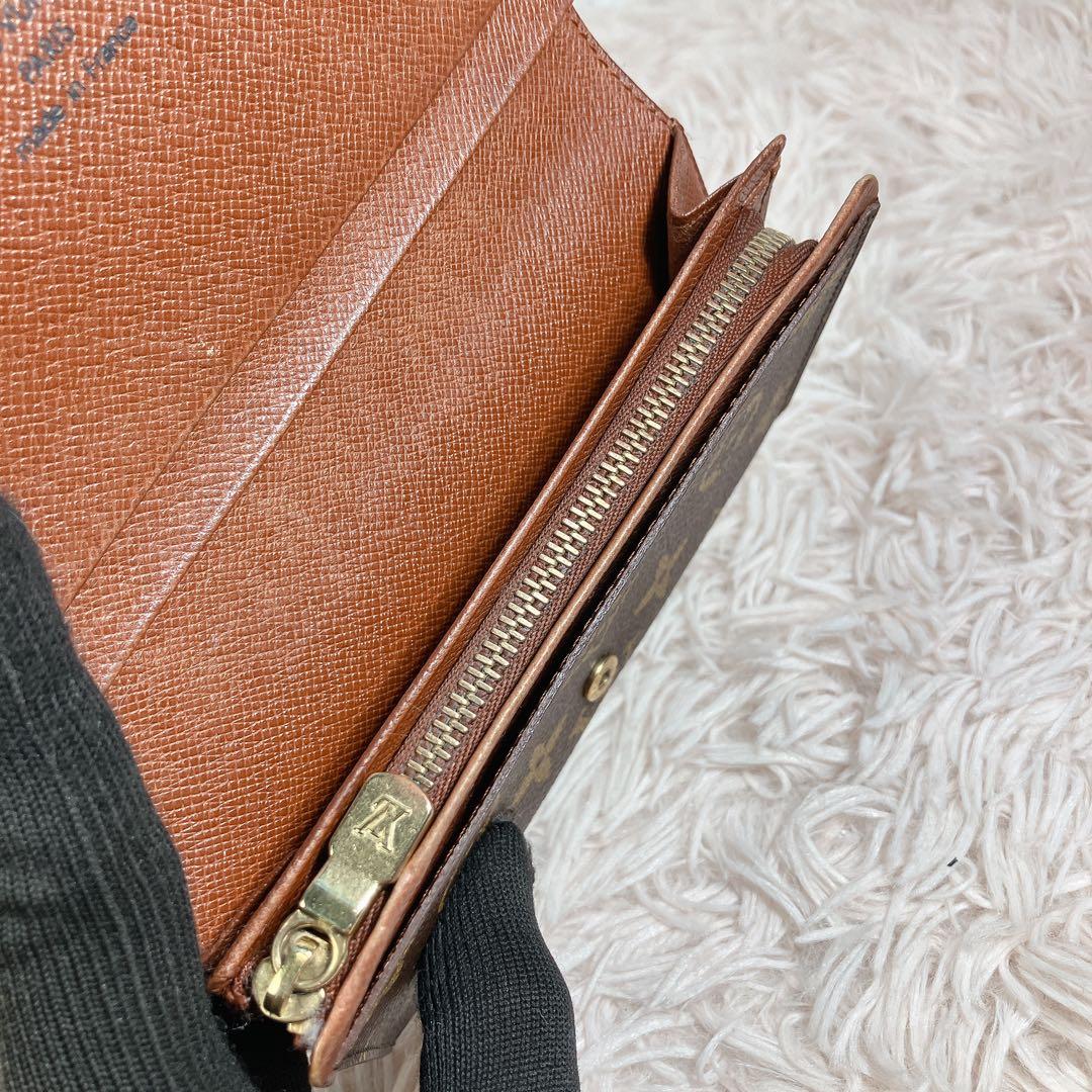 希少 美品 ルイヴィトン モノグラム ポルトフォイユ トレゾール 財布 L字