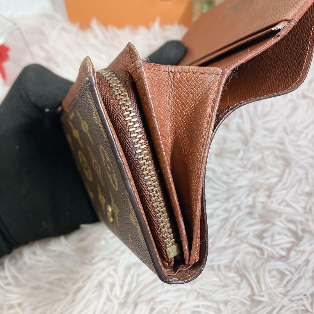 希少 美品 ルイヴィトン モノグラム ポルトフォイユ トレゾール 財布 L字