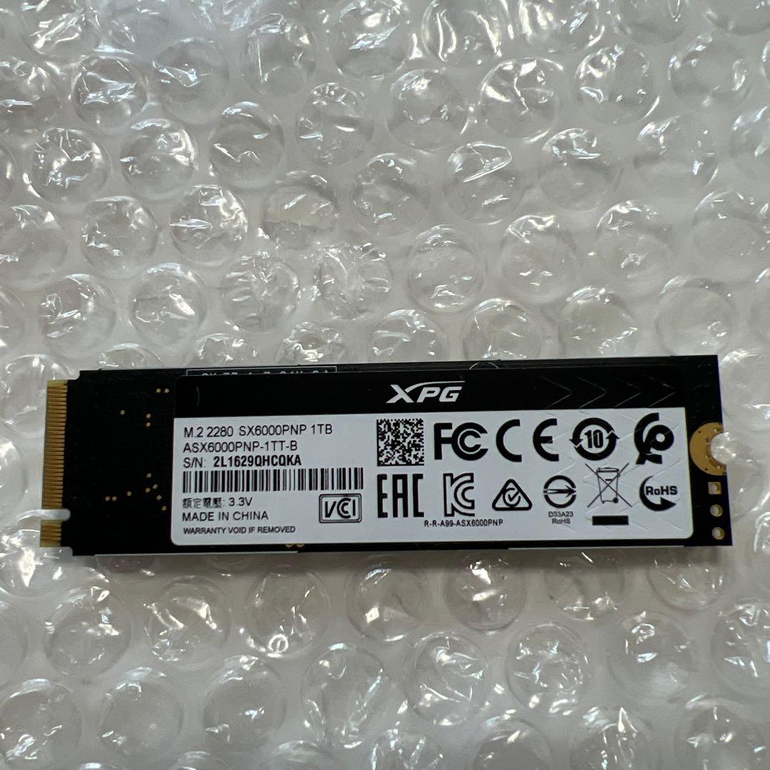 動作未確認　ADATA SX 6000PNP 1000GB SSD