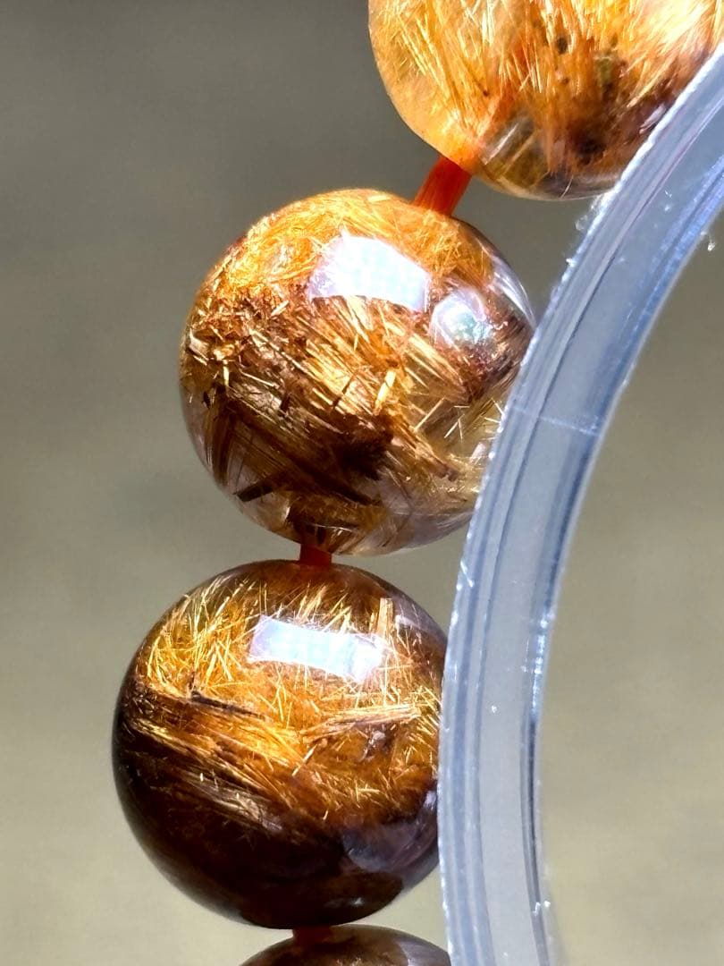 ハイグレード タイガータイチンルチルブレス9.3〜9.8㎜（新品未使用）キャッツ