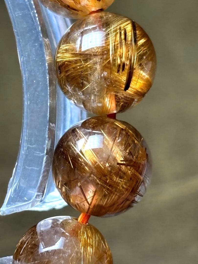 ハイグレード タイガータイチンルチルブレス9.3〜9.8㎜（新品未使用）キャッツ