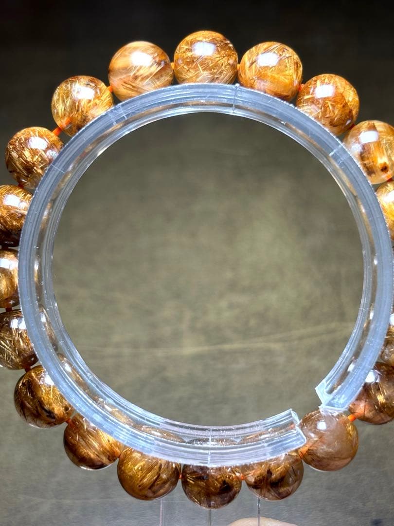 ハイグレード タイガータイチンルチルブレス9.3〜9.8㎜（新品未使用）キャッツ