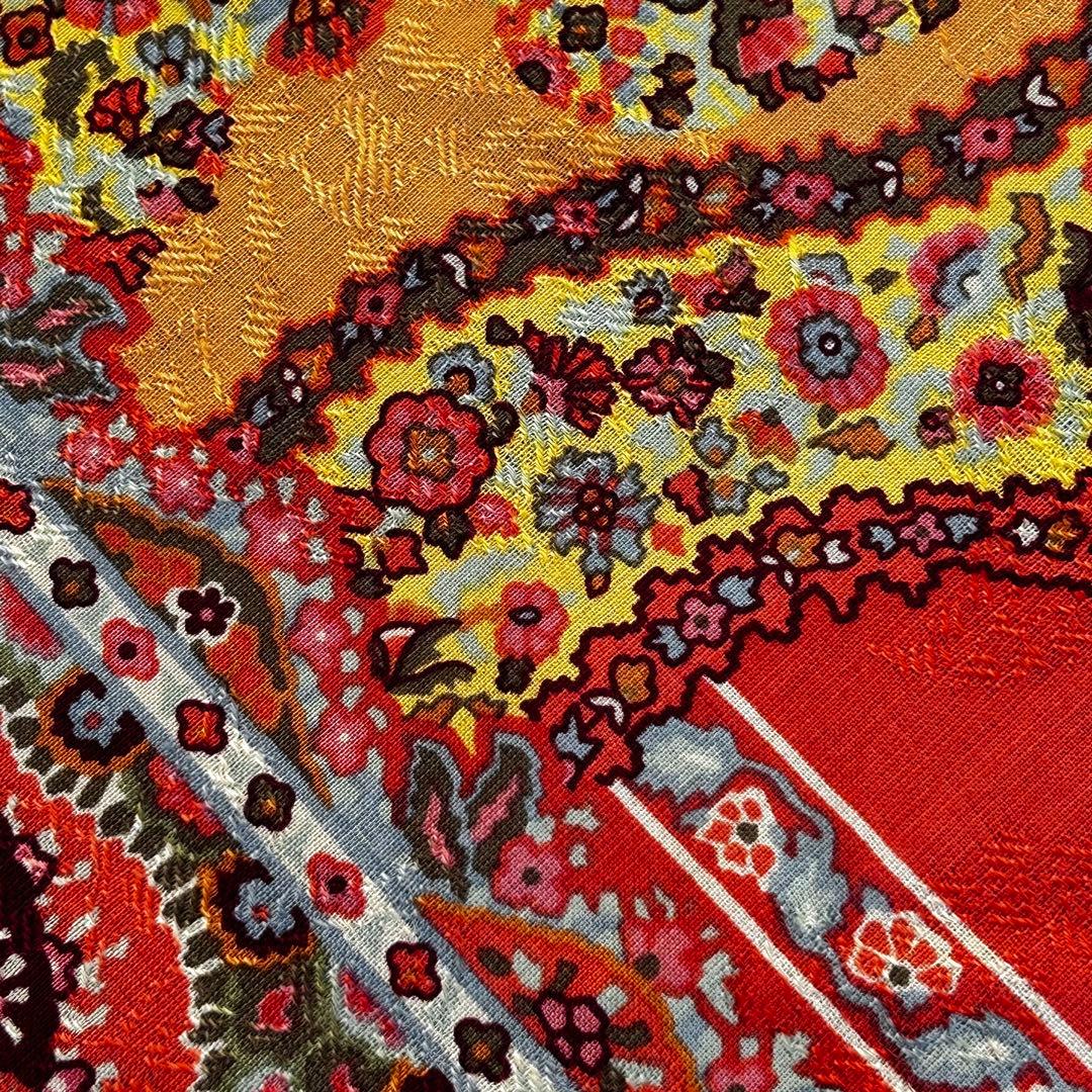 ETRO エトロ ペイズリー 大判 ストール シルク ウール　イタリア製　正方形