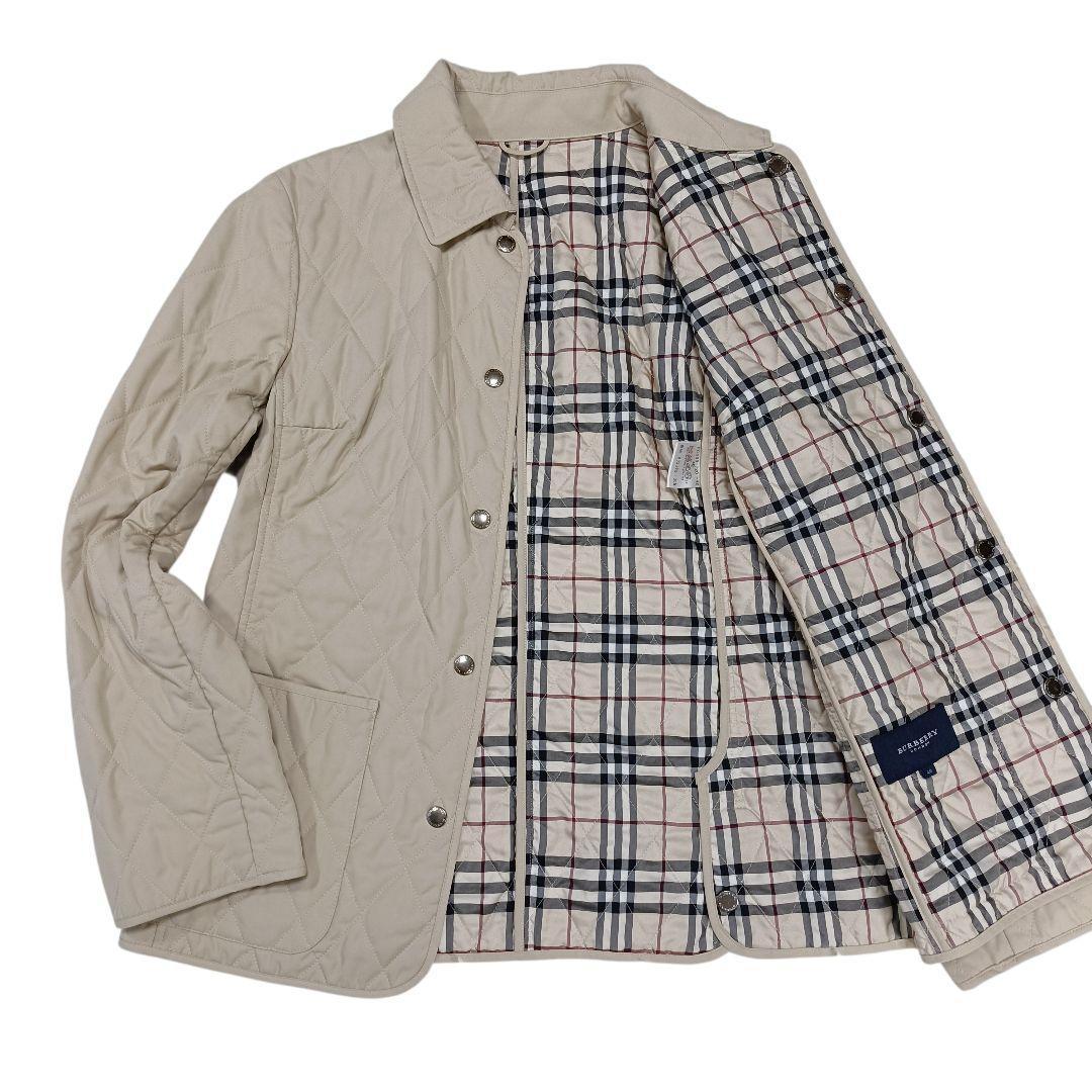 極美品♪バーバリーロンドン キルティングジャケット ノバチェック ベージュ 40