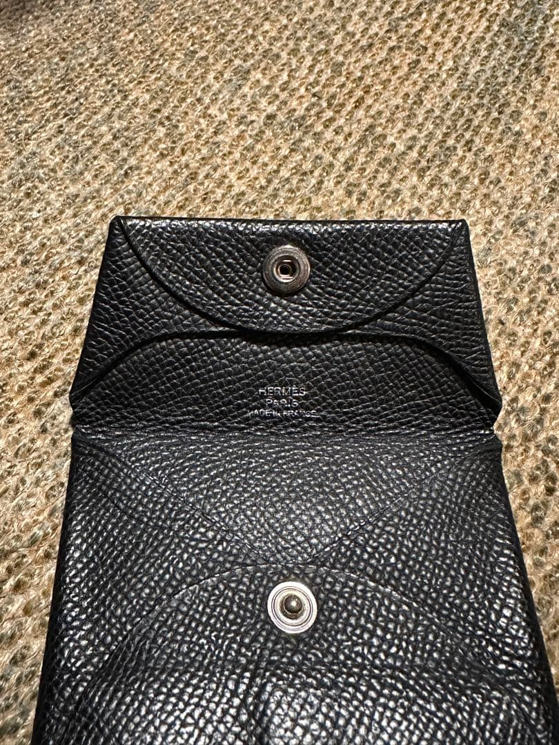 HERMES エルメス　バスティア　ケース　ブラック　ノアール　黒