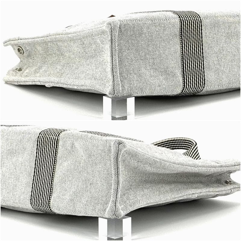 エルメス ニューフールトゥMM　トートバッグ　キャンバス　グレー系 【廃盤】