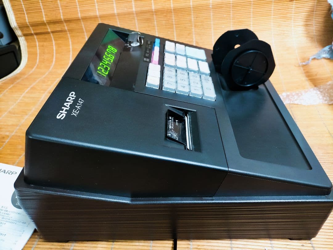 シャープレジスター　XE-A147　PC連携売上管理フル設定無料　011068