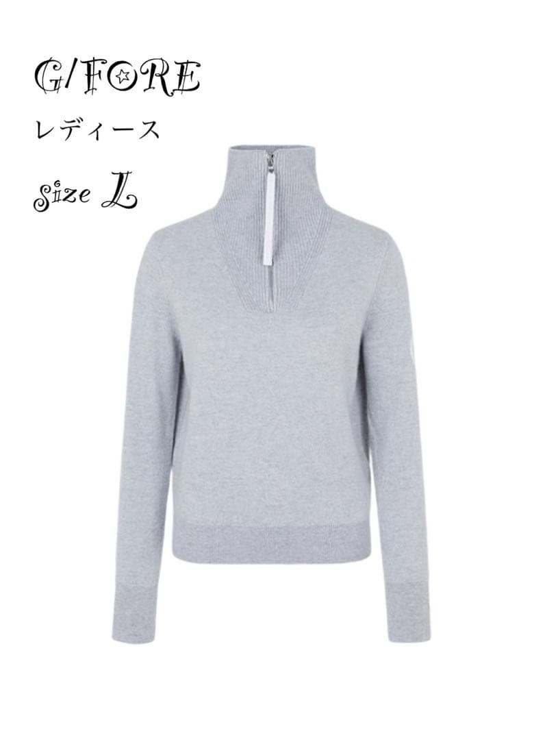 新作G/FORE韓国ジーフォアレディースハーフジップセーター sizeL