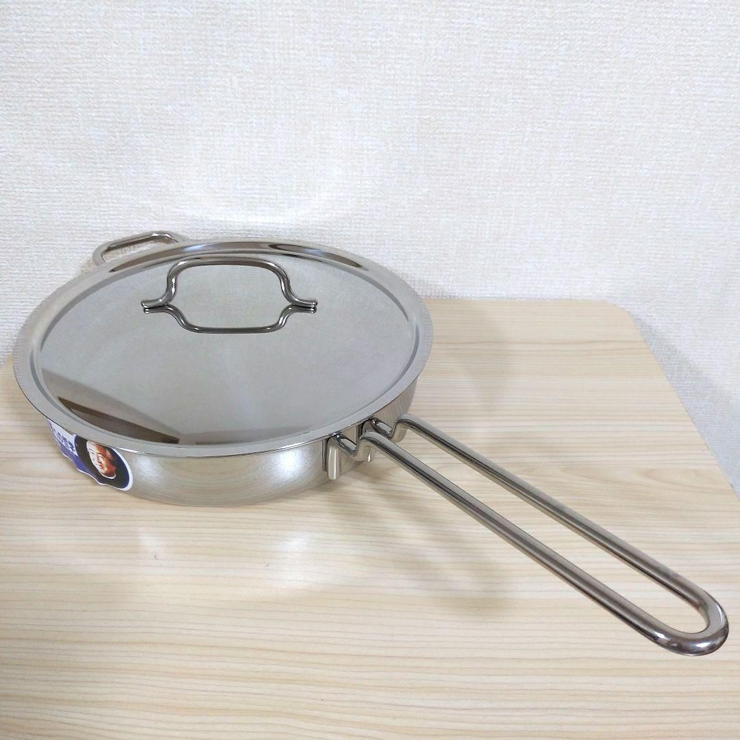 ジオプロダクト　ソテーパン25㎝　ステンレス