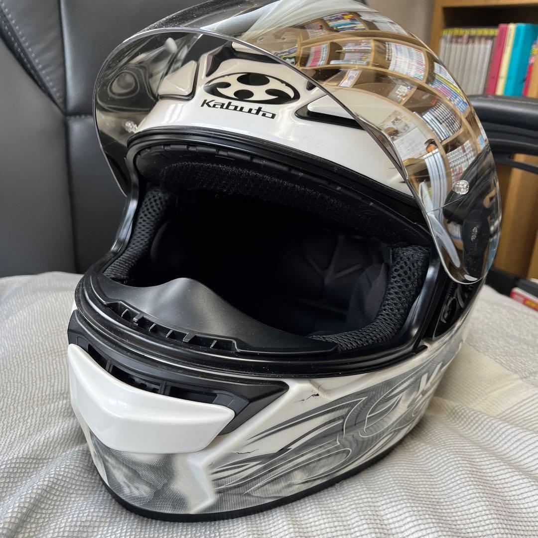 SHUMA FLAME Kabuto フルフェイスヘルメット ホワイト/