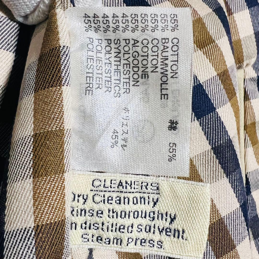 【美品】アクアスキュータム トレンチコート ベージュ メンズ 3L相当