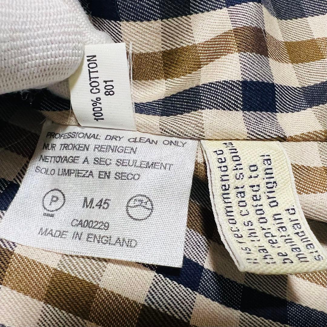 【美品】アクアスキュータム トレンチコート ベージュ メンズ 3L相当