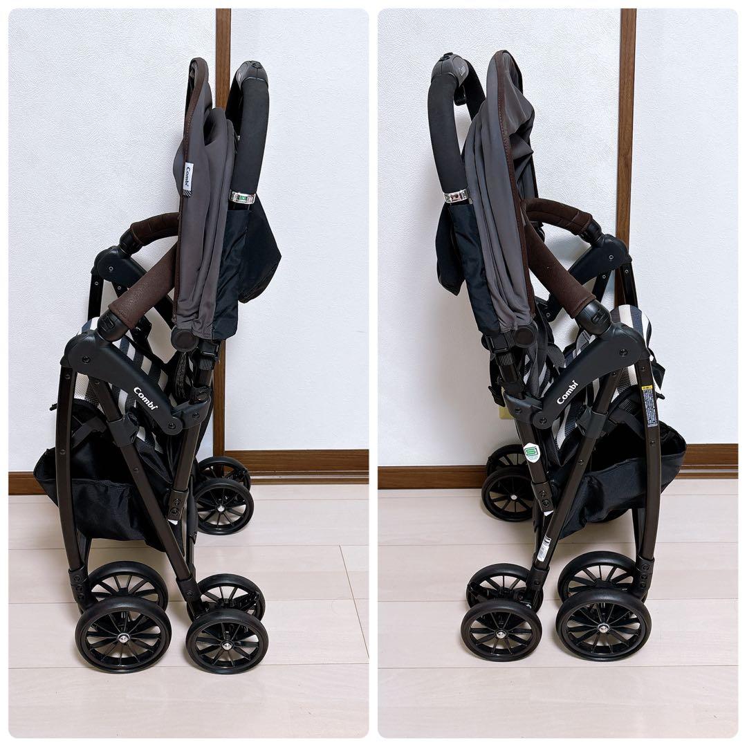 【美品】コンビ Combi ベビーカー Acbee JM 18442 ボーダー