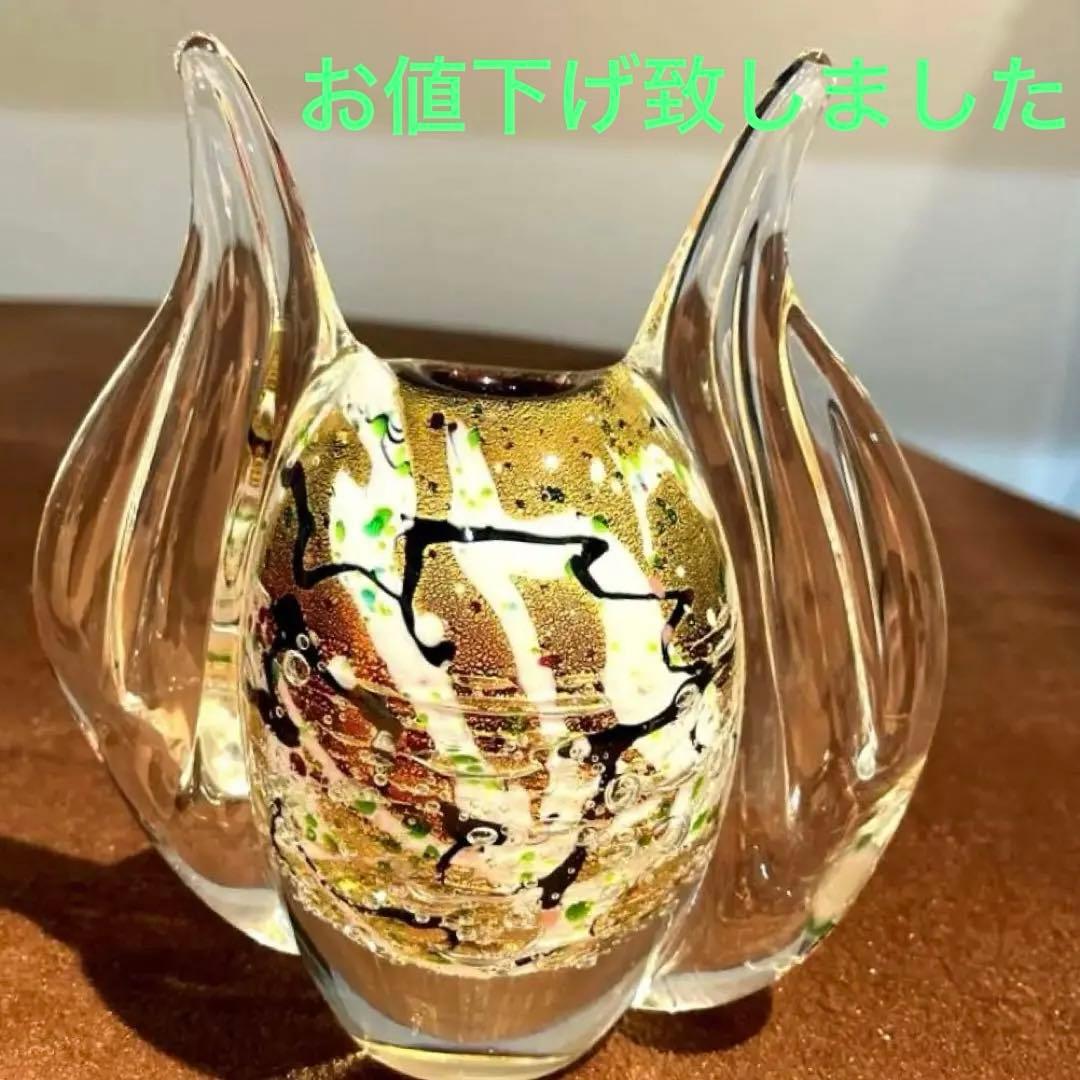 グラスアート黒木、美術品、工芸品、花瓶、インテリア