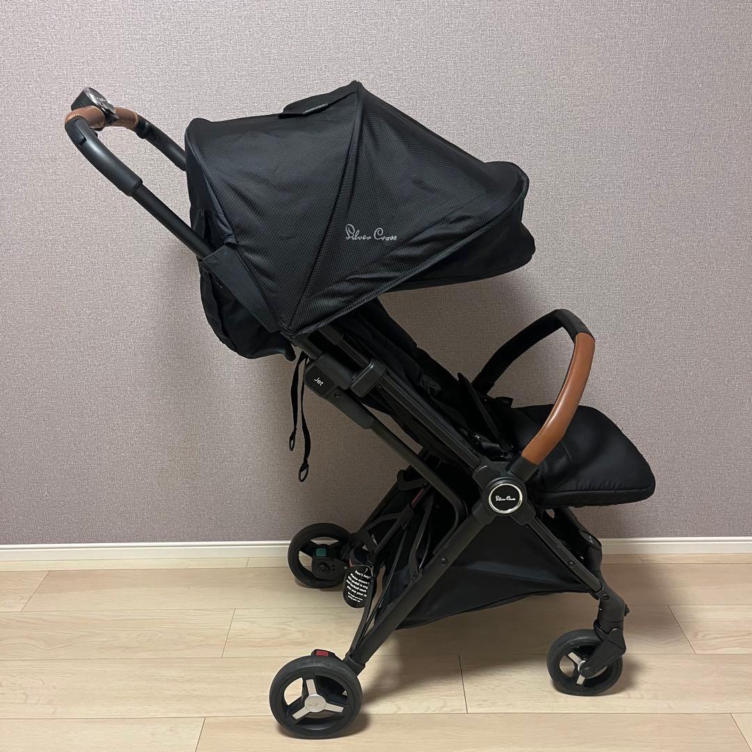 シルバークロス Jet ベビーカー 高級品 英国王国御用達　ブラック