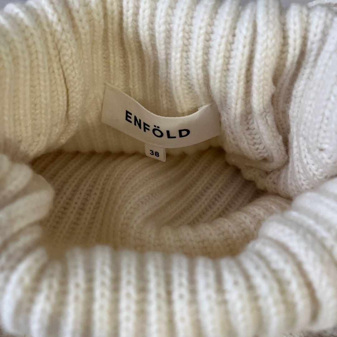 ENFOLD コレクションライRib×Cable Combi Pullover