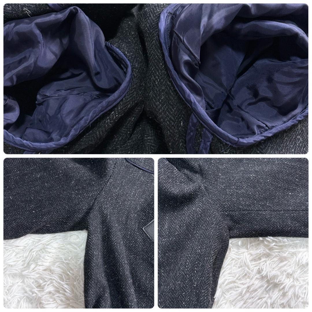 sacai サカイ ダークグレー ダッフルコート 1 ライナー付き