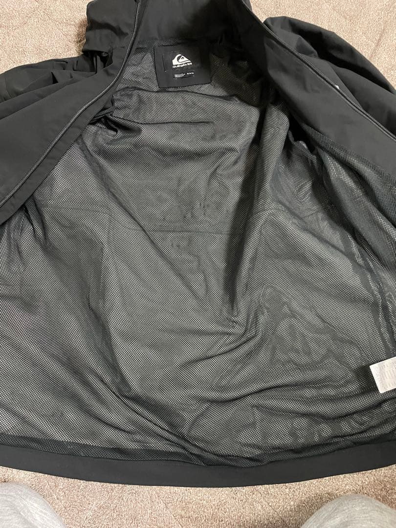 1回使用　クイックシルバー　スノーボードウェア　上下セット　サイズM ブラック