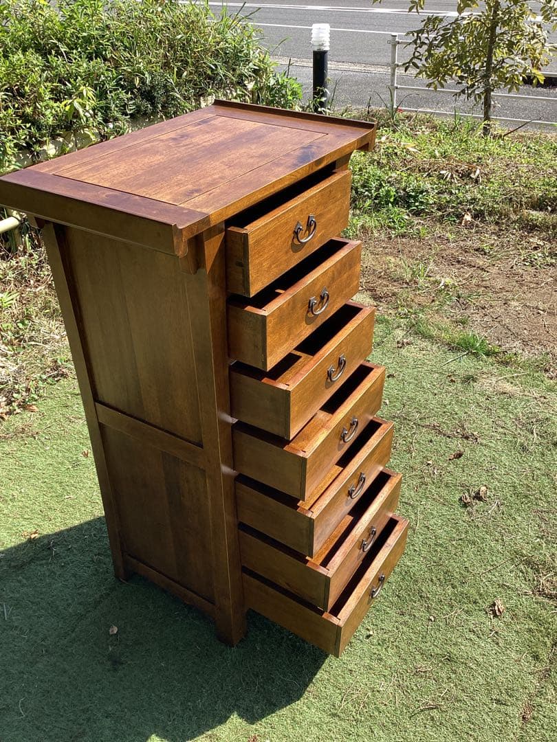 キャビネット　木製　チェスト　7段　収納家具　タンス