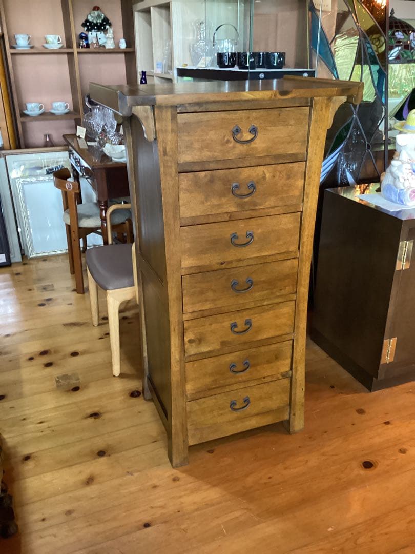 キャビネット　木製　チェスト　7段　収納家具　タンス