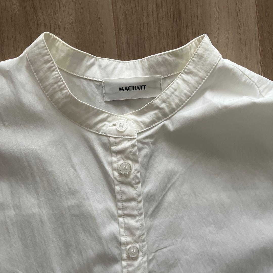 【美品】MACHATT ハーフスリーブ オールインワン　ホワイト