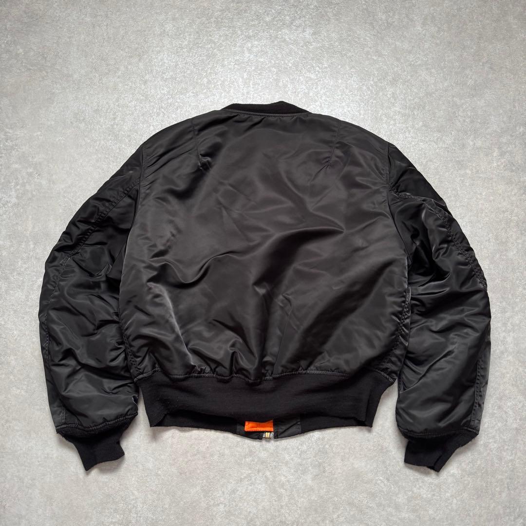 90s USA製 alpha industries ma-1 black 美品