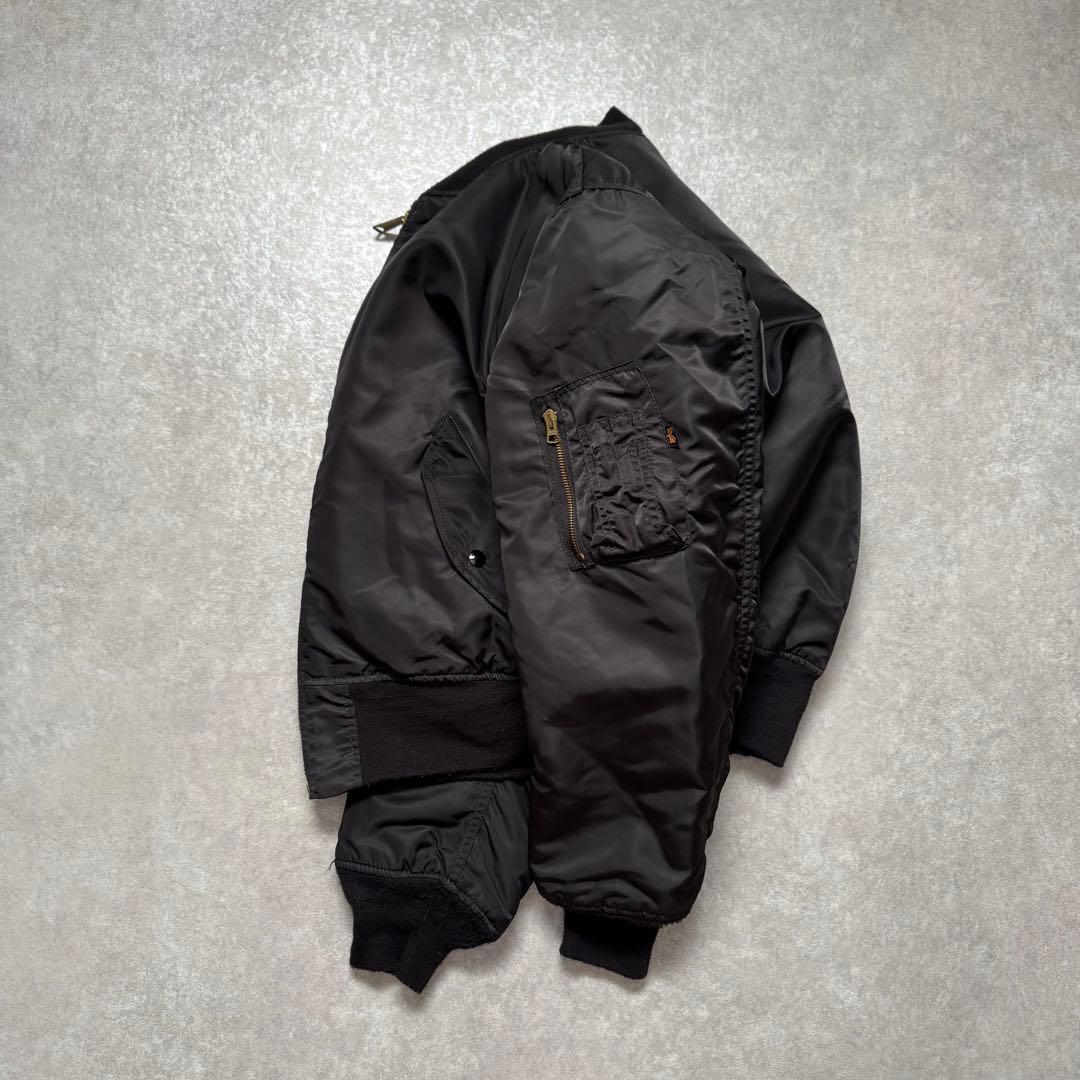 90s USA製 alpha industries ma-1 black 美品