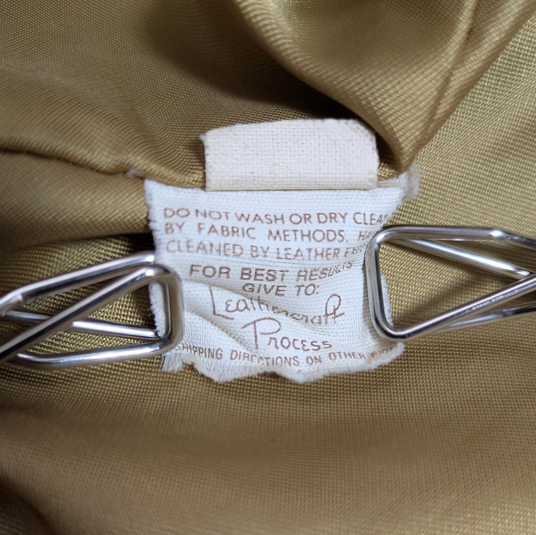 【雰囲気抜群】ショット 184SM レザーフライトジャケット 38 茶