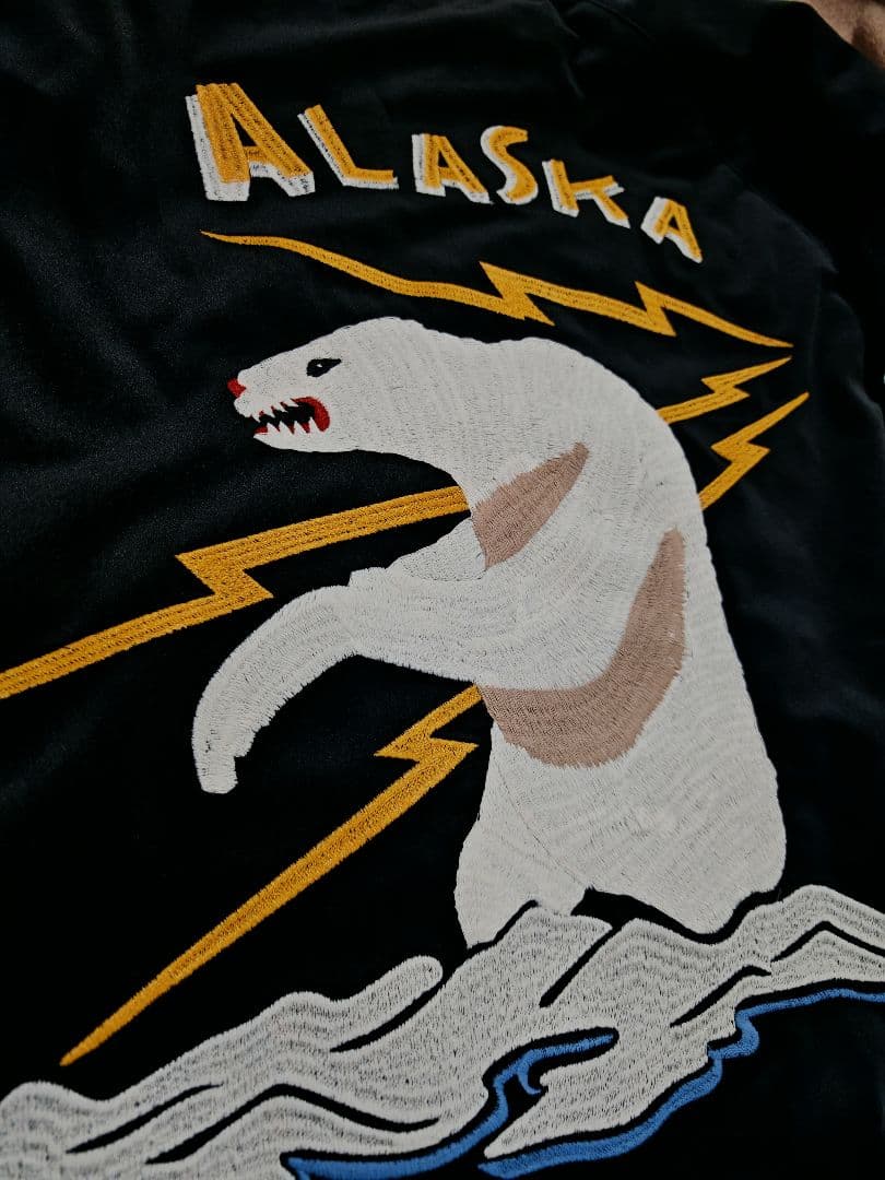 HOUSTON USA アラスカ 日本限定 別珍 スカジャン unisex
