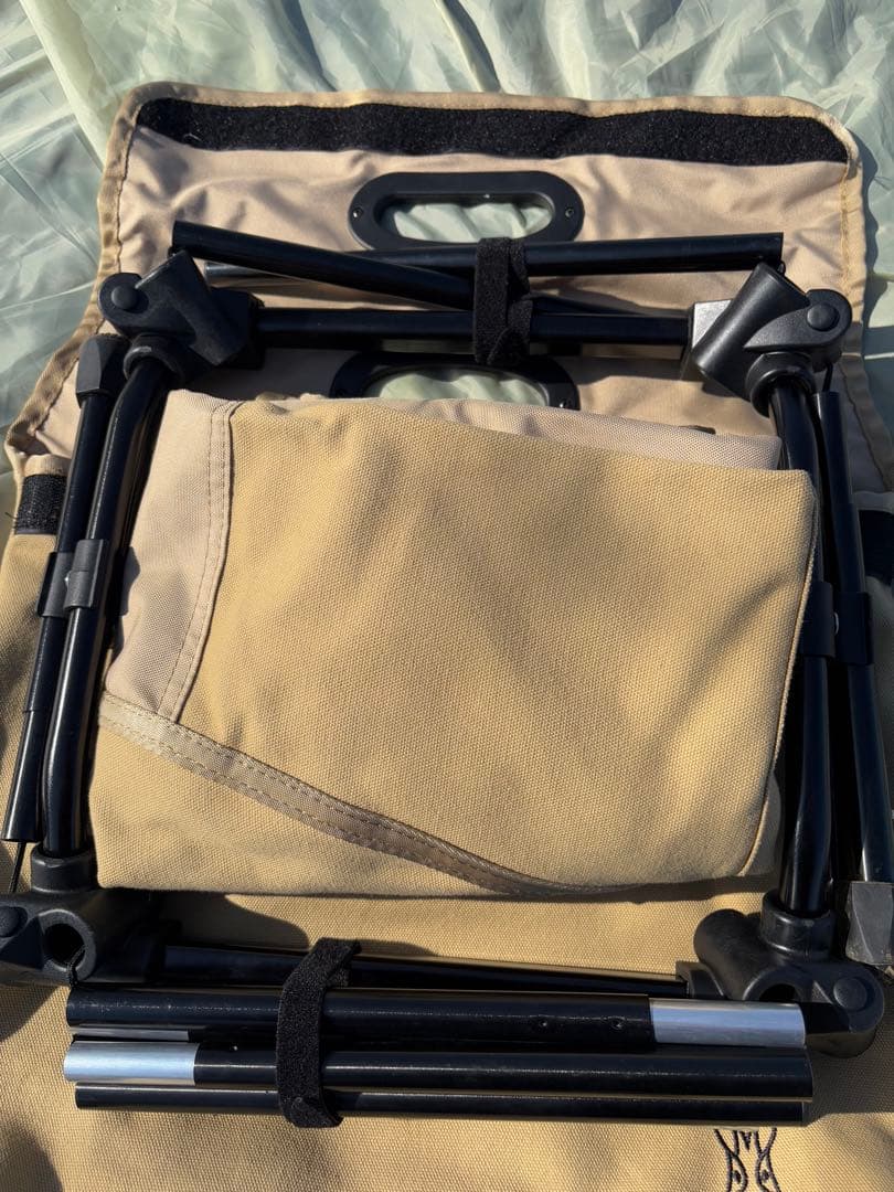 DOD アウトドアチェア スゴイッス　タン　収納バッグ付き