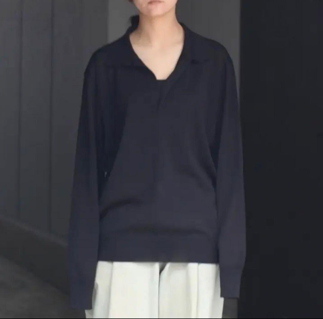 トップス ssstein WOOL SILK KNIT SKIPPER LS