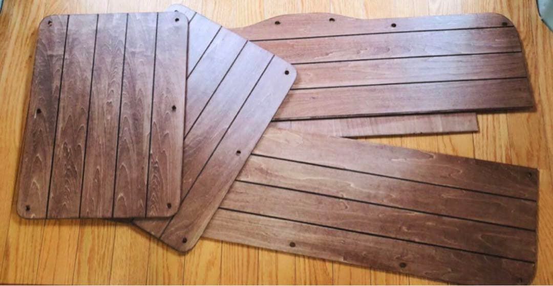 エブリィ バン　DA17V リアウッドパネル　ウォールナット調　3枚セット