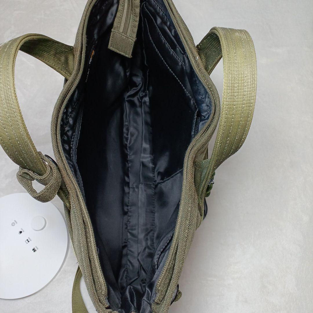 極美品SAC's Bar ミリタリーショルダー、ト―トバッグ　Ａ４　ＯＤ