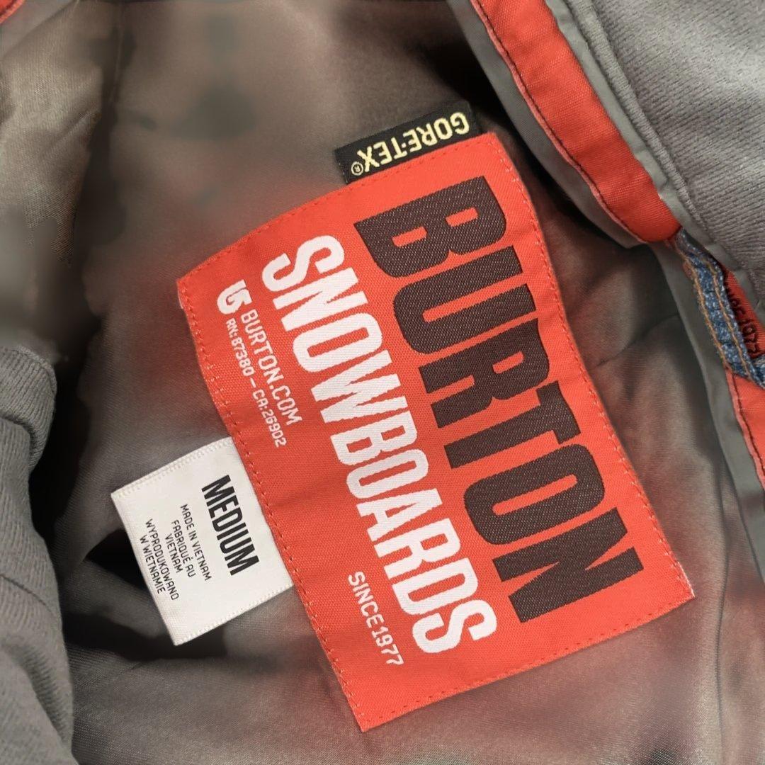 未使用級✨バートンBURTON GORE-TEXスノボウェアMメンズブルー