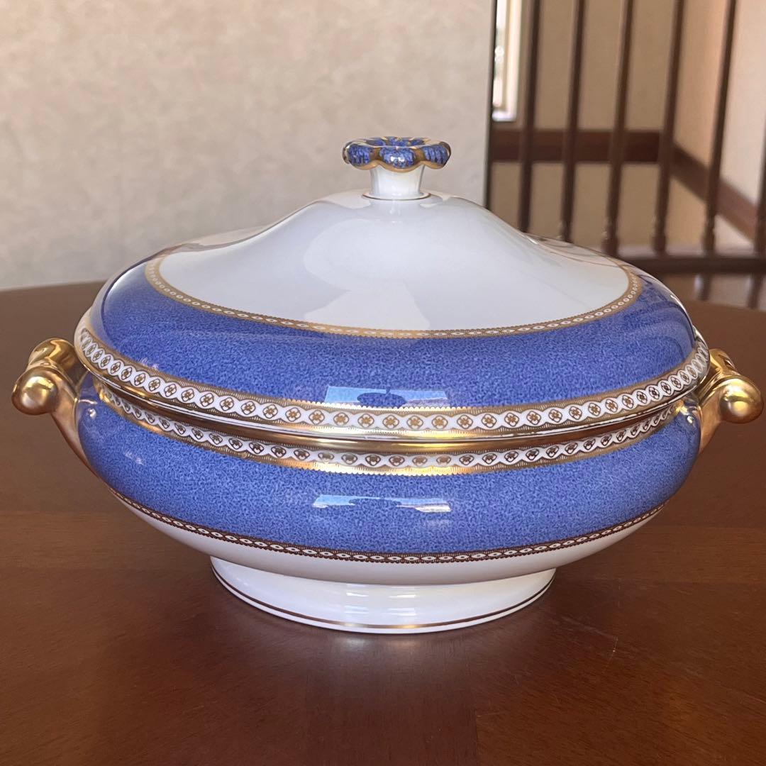 【希少品】ウェッジウッド★ユーランダーパウダーブルー★カバードベジタブル