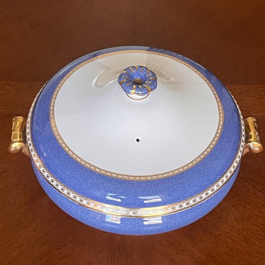 【希少品】ウェッジウッド★ユーランダーパウダーブルー★カバードベジタブル