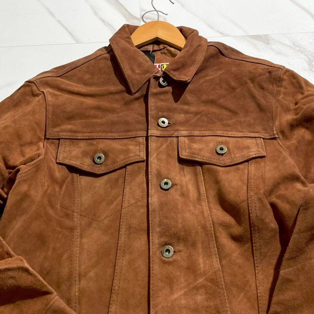 【未使用◦タグ付き✨】Alpenrose レザージャケット スウェード 茶 L