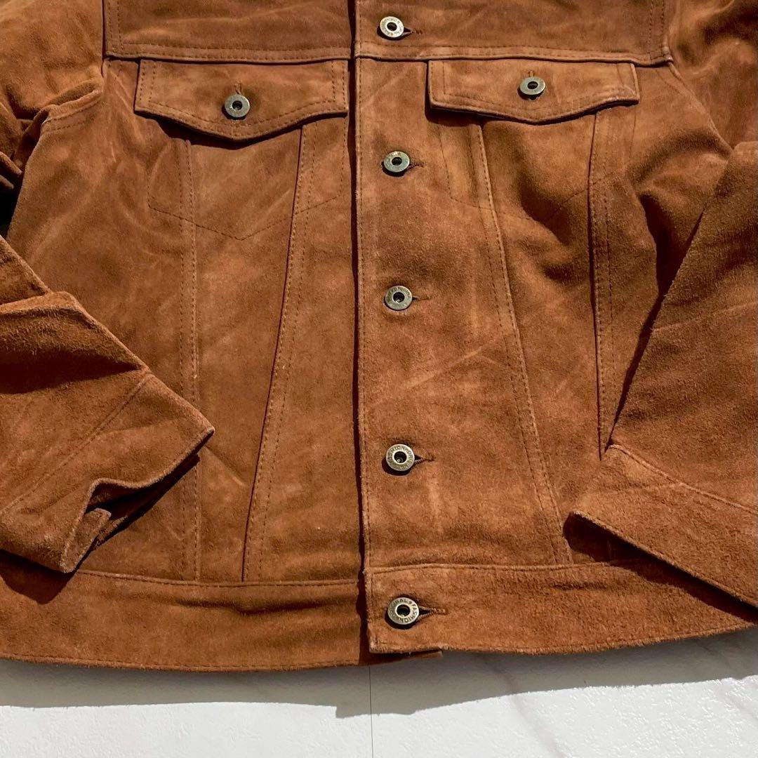 【未使用◦タグ付き✨】Alpenrose レザージャケット スウェード 茶 L