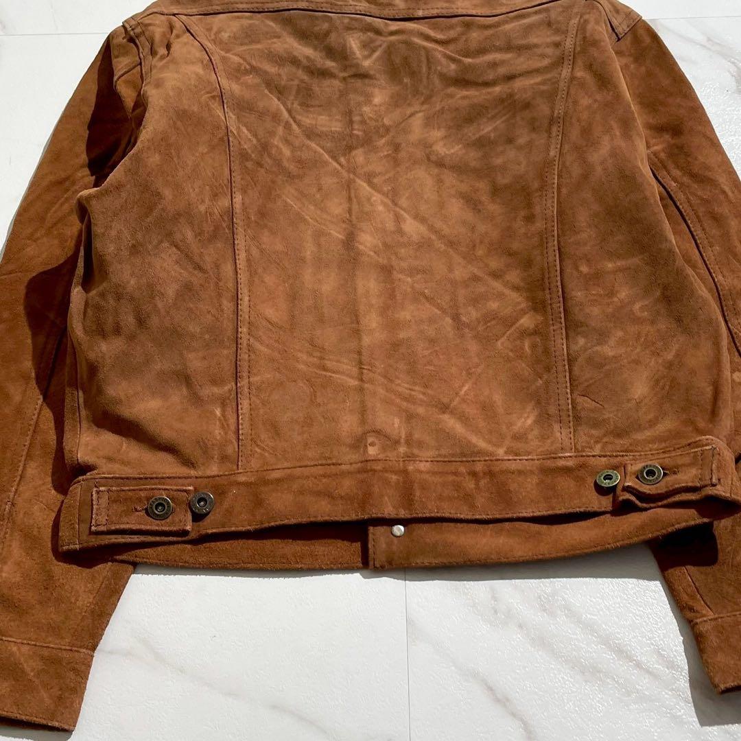 【未使用◦タグ付き✨】Alpenrose レザージャケット スウェード 茶 L