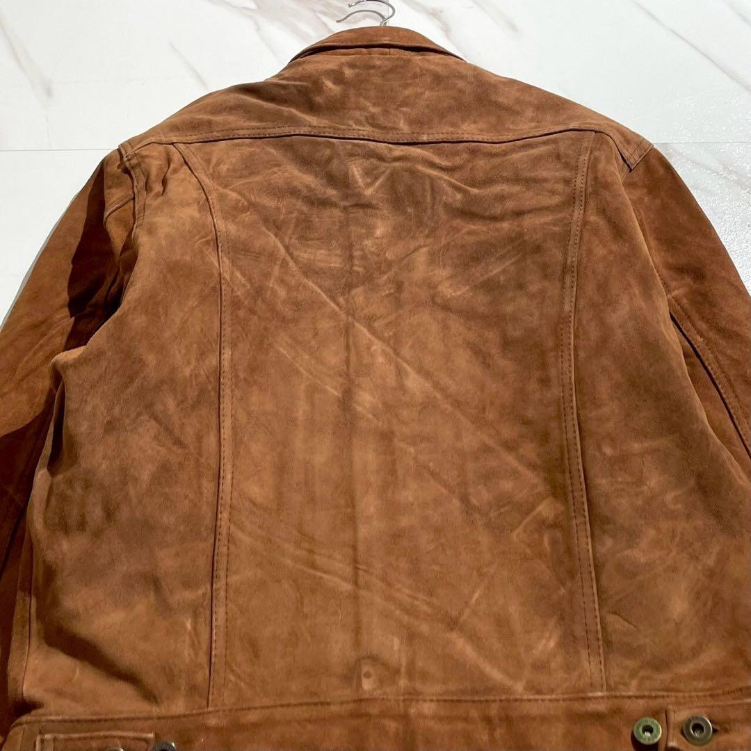 【未使用◦タグ付き✨】Alpenrose レザージャケット スウェード 茶 L