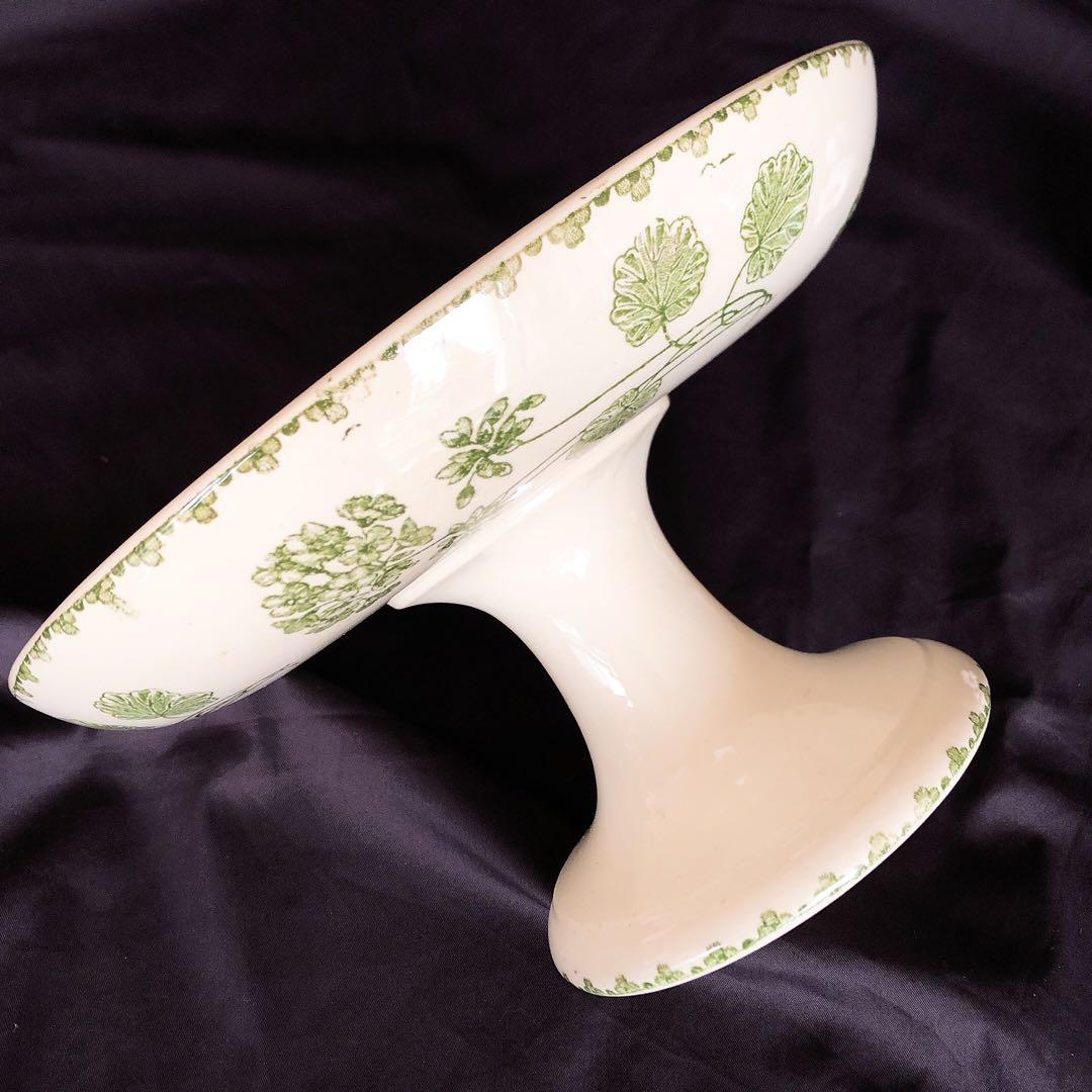 UCサルグミンヌ　ゼラニウム　コンポティエコンポート皿　フランスアンティーク食器