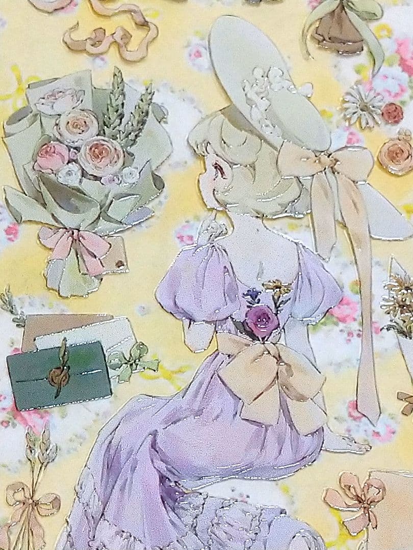 J1004＃花间小调(水晶)studiovi切り売り海外人物マステ女の子