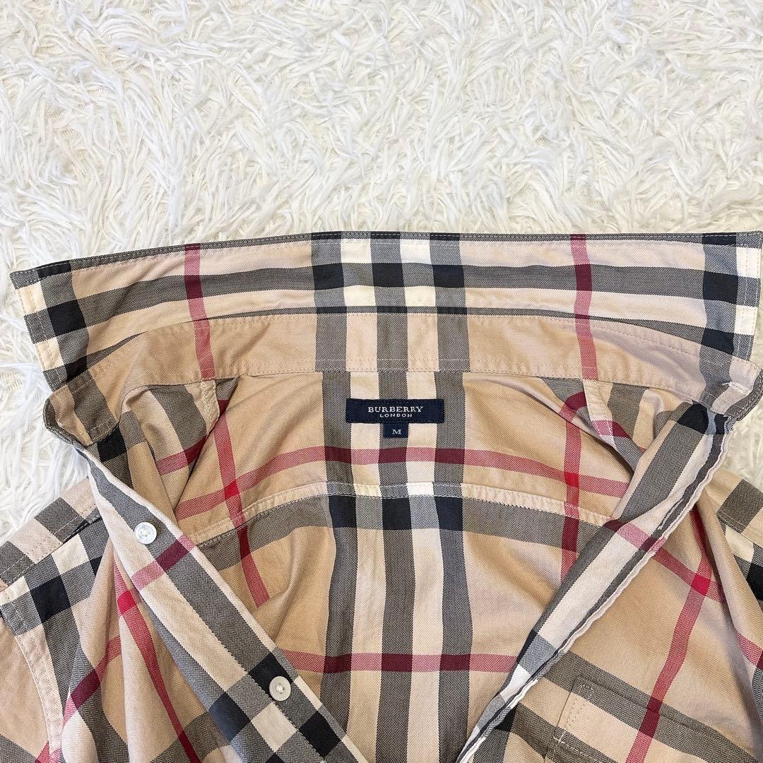 美品✨BURBERRY LONDON バーバリー メガチェックシャツ ベージュM