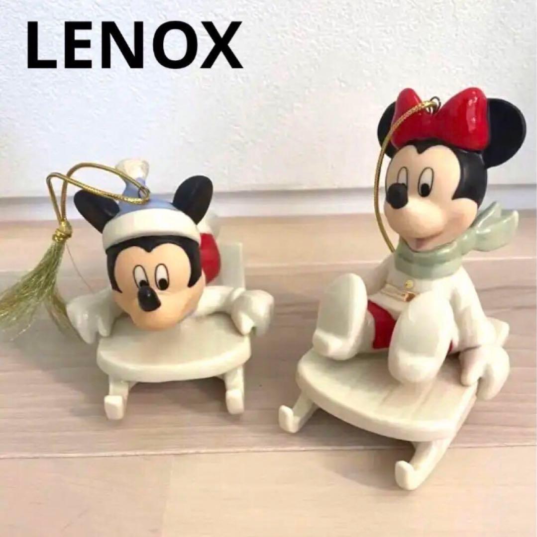 美品❗️【LENOX 】レノックス✖️ ディズニー　ミッキー＆ ミニー　2点セット