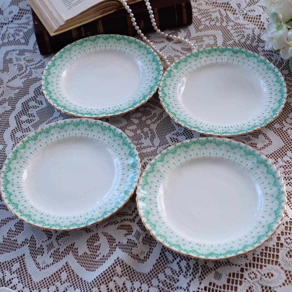 英国アンティーク　サミュエルラドフォード　プレート4枚セット　F1