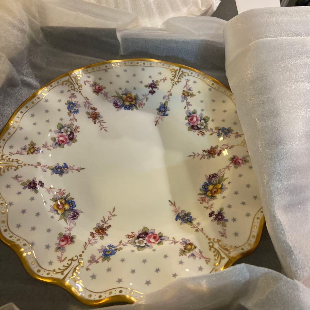 ロイヤルクラウンダービー　ロイヤルアントワネット26㎝　未使用美品　プレート1枚