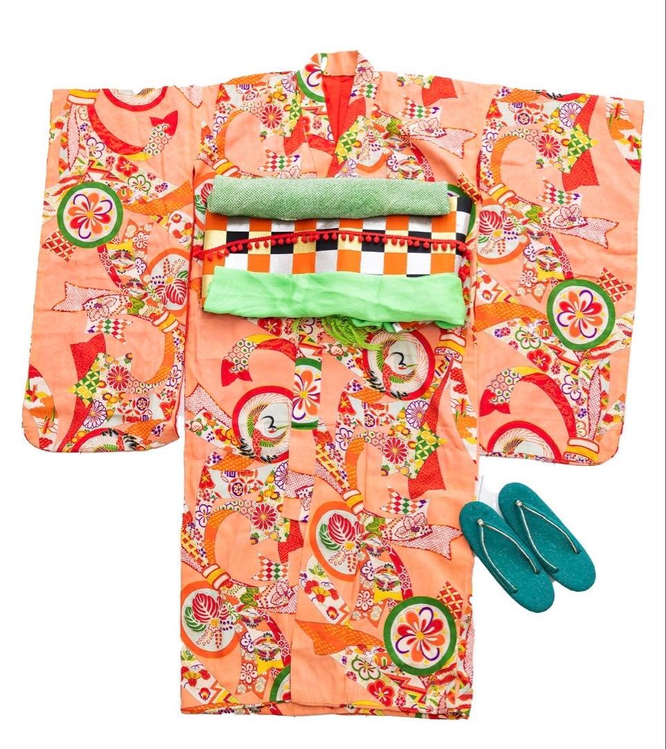 アンティーク着物　子供　七五三　昭和レトロ