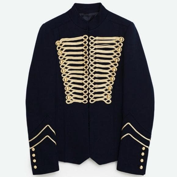 ザラ　ミリタリー　ナポレオン　ジャケット